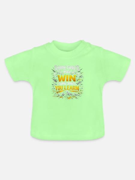 Gewinnen Lernen - Baby Bio-T-Shirt mit Rundhals - Mintgrün