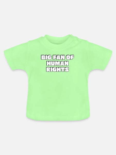 Kühne Menschenrechtserklärung - Baby Bio-T-Shirt mit Rundhals - Mintgrün