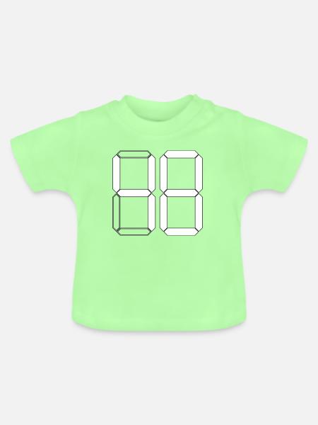 NUMMER 48 Achtundvierzig Geschenk Digital - Baby Bio-T-Shirt mit Rundhals - Mintgrün