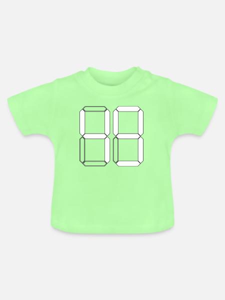 NUMMER 49 Neunundvierzig Geschenk Digital - Baby Bio-T-Shirt mit Rundhals - Mintgrün