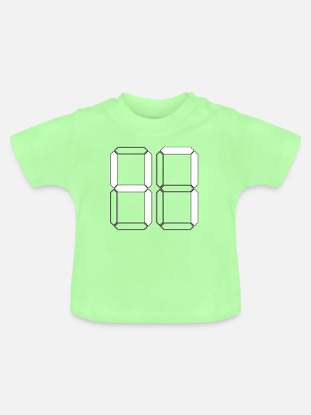 NUMMER 47 Siebenundvierzig Geschenk Digital - Baby Bio-T-Shirt mit Rundhals - Mintgrün