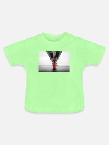 Seebrücke Zingst - Fischland Darss - Baby Bio-T-Shirt mit Rundhals - Mintgrün
