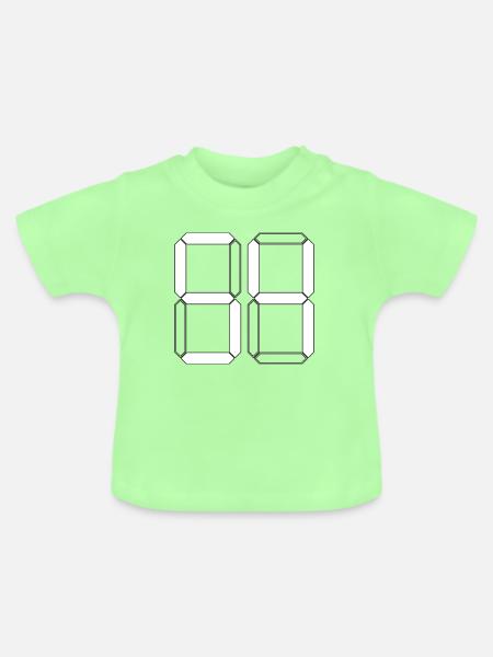 NUMMER 54 Vierundfünfzig Geschenk Digital - Baby Bio-T-Shirt mit Rundhals - Mintgrün
