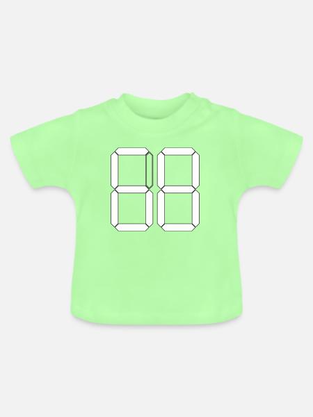 NUMMER 68 Achtundsechzig Geschenk Digital - Baby Bio-T-Shirt mit Rundhals - Mintgrün