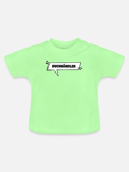 Buchhaendler als Ausbildung - Baby Bio-T-Shirt mit Rundhals - Mintgrün
