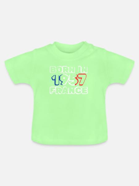 in 1957 - Baby Bio-T-Shirt mit Rundhals - Mintgrün