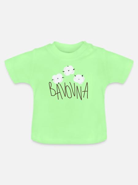 Bavowna – Baumwolle - Baby Bio-T-Shirt mit Rundhals - Mintgrün