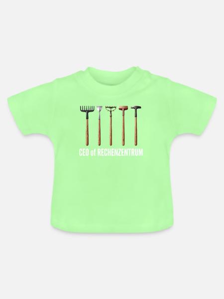 Leiter vom Rechenzentrum Gärtner - Baby Bio-T-Shirt mit Rundhals - Mintgrün