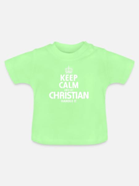 CHRISTIAN: Regeln Sie es - Baby Bio-T-Shirt mit Rundhals - Mintgrün