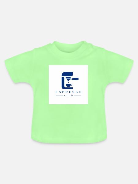 Espresso Club Logo - Baby Bio-T-Shirt mit Rundhals - Mintgrün