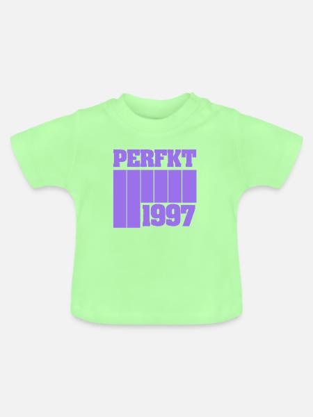 1997 - Baby Bio-T-Shirt mit Rundhals - Mintgrün