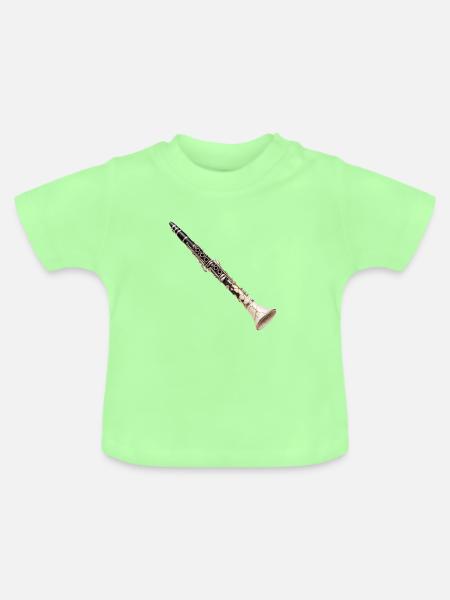 Porzellan-Crack-Klarinette - Baby Bio-T-Shirt mit Rundhals - Mintgrün