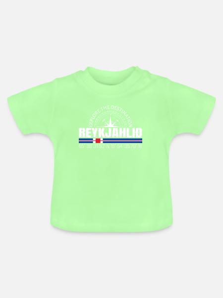 Reykjahli - Baby Bio-T-Shirt mit Rundhals - Mintgrün