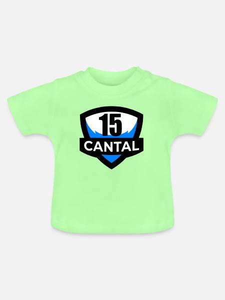 15 Cantal - Baby Bio-T-Shirt mit Rundhals - Mintgrün