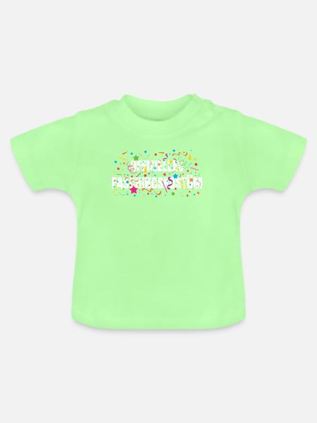 Offizielles Faschingskostüm - Baby Bio-T-Shirt mit Rundhals - Mintgrün