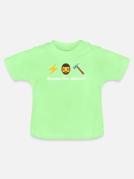 Das Hammermotiv des Donnergottes - Baby Bio-T-Shirt mit Rundhals - Mintgrün