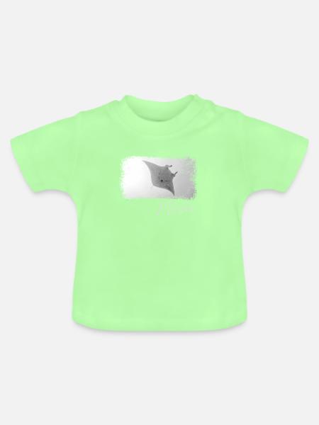 Mantarochen - Baby Bio-T-Shirt mit Rundhals - Mintgrün