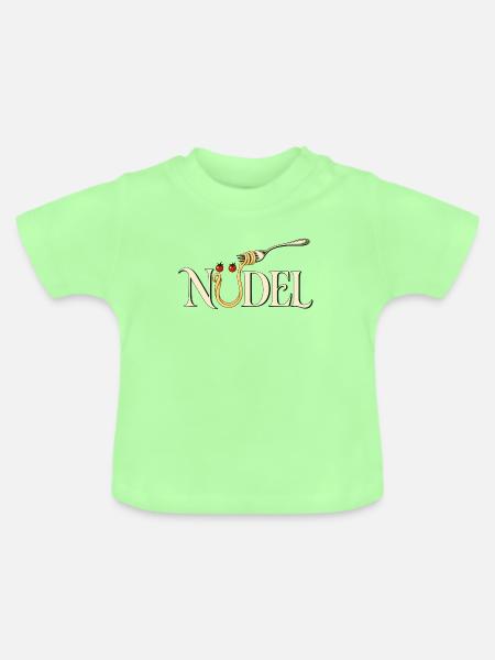 Nudelwort - Baby Bio-T-Shirt mit Rundhals - Mintgrün