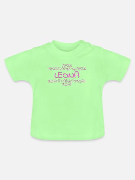Leona - Baby Bio-T-Shirt mit Rundhals - Mintgrün