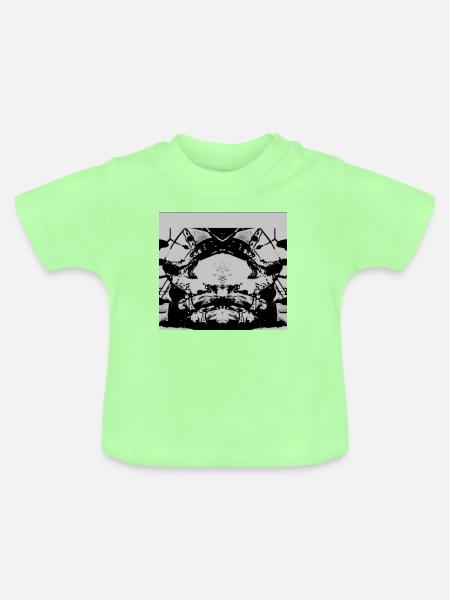 Maske - Baby Bio-T-Shirt mit Rundhals - Mintgrün