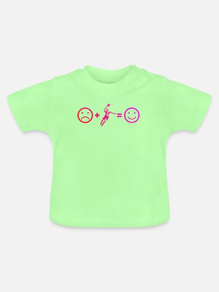 Coole Padel Inspiration - Baby Bio-T-Shirt mit Rundhals - Mintgrün