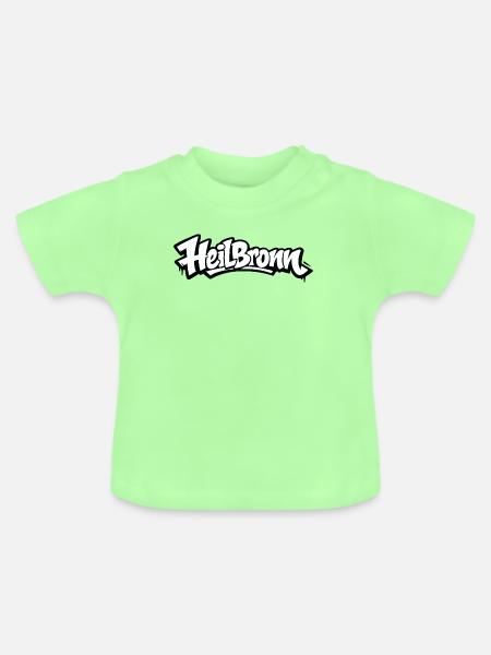 Heilbronn Graffiti Logo Tee - Baby Bio-T-Shirt mit Rundhals - Mintgrün