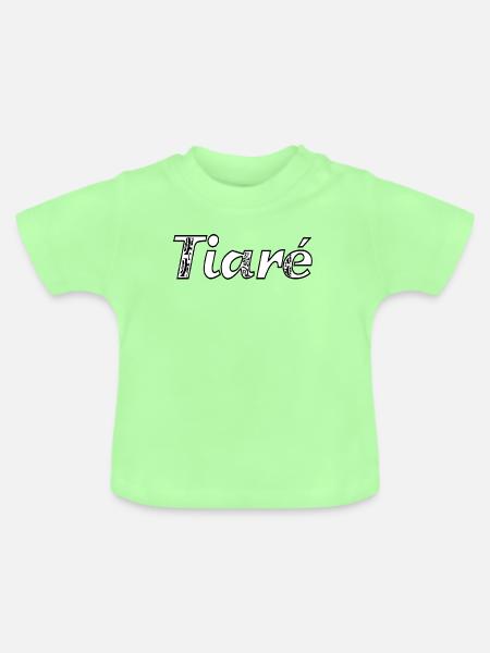 Tiaré - Baby Bio-T-Shirt mit Rundhals - Mintgrün