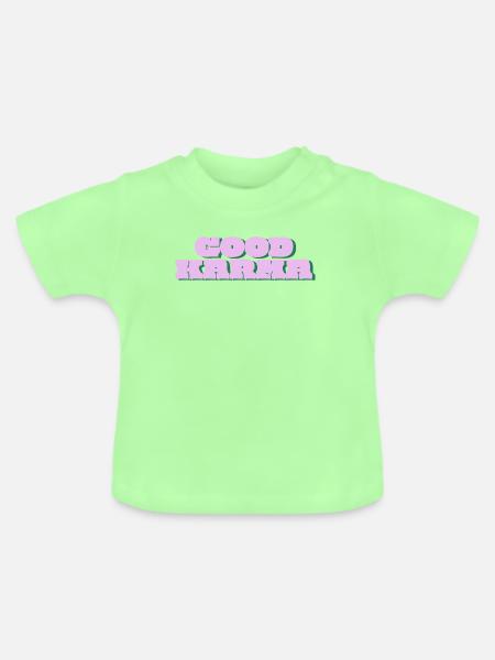 Gutes Karma - Baby Bio-T-Shirt mit Rundhals - Mintgrün
