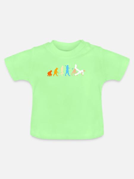 Capoeira Evolution - Baby Bio-T-Shirt mit Rundhals - Mintgrün