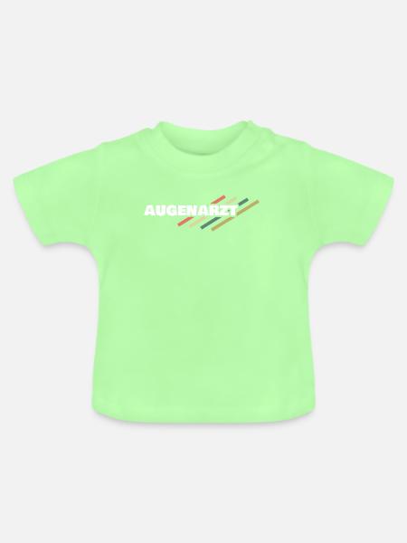 Augenarzt - Baby Bio-T-Shirt mit Rundhals - Mintgrün