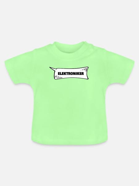 Azubi Elektroniker - Baby Bio-T-Shirt mit Rundhals - Mintgrün