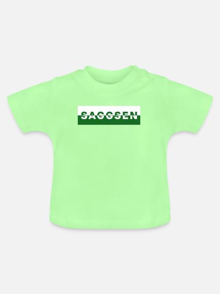 Saggsen / Sachsen - Baby Bio-T-Shirt mit Rundhals - Mintgrün