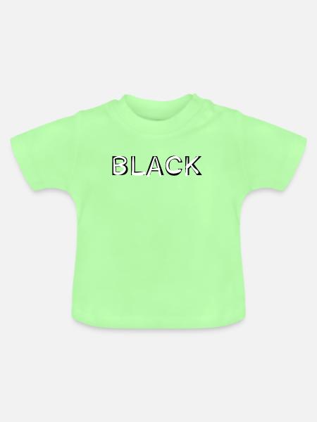 BLACK - Baby Bio-T-Shirt mit Rundhals - Mintgrün