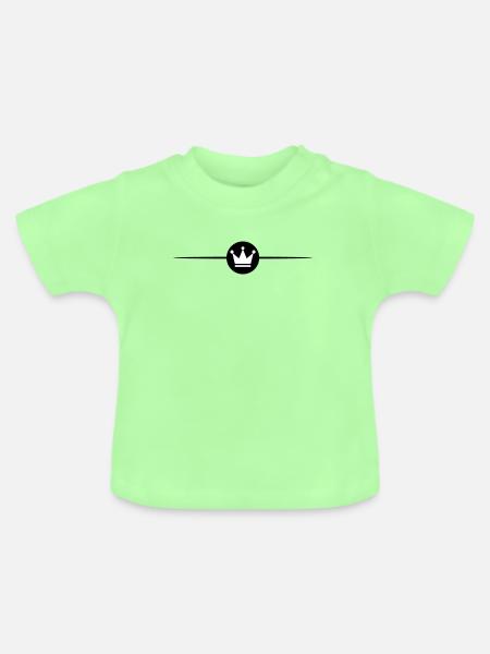 Krone Linie - Baby Bio-T-Shirt mit Rundhals - Mintgrün