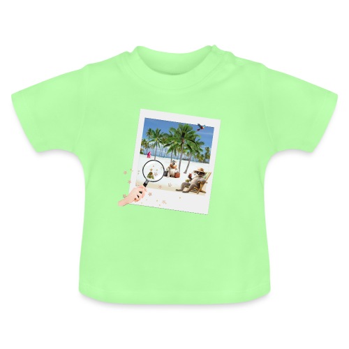 Weihnachten ist überall - Baby Bio-T-Shirt mit Rundhals