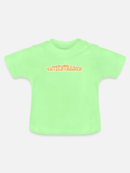 Job Katzentrainer - Baby Bio-T-Shirt mit Rundhals - Mintgrün