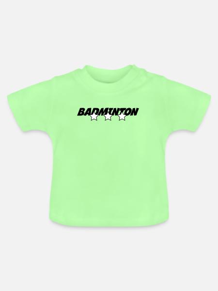Badminton - Baby Bio-T-Shirt mit Rundhals - Mintgrün