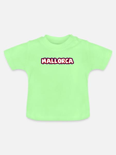 Mallorca - Baby Bio-T-Shirt mit Rundhals - Mintgrün