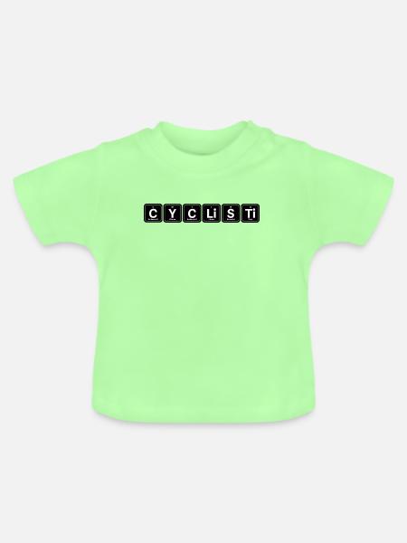 Cyclisti Chem Minimal - Baby Bio-T-Shirt mit Rundhals - Mintgrün