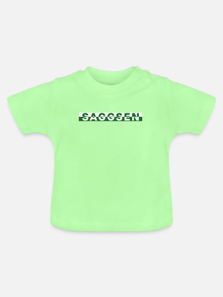 Saggsen / Sachsen - Baby Bio-T-Shirt mit Rundhals - Mintgrün