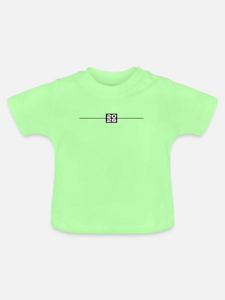 2026 Linie - Baby Bio-T-Shirt mit Rundhals - Mintgrün