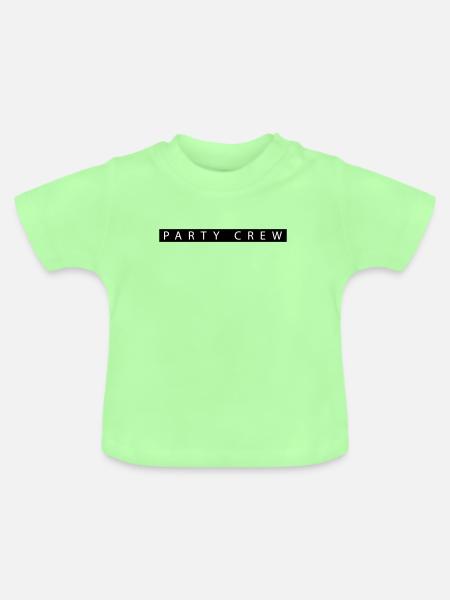 Party Crew - Baby Bio-T-Shirt mit Rundhals - Mintgrün