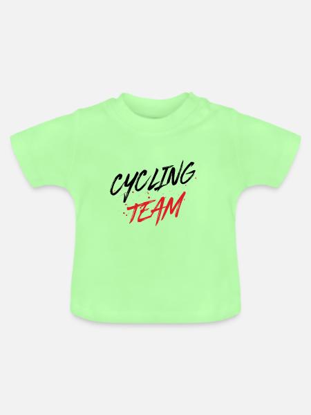 Cycling Team - Baby Bio-T-Shirt mit Rundhals - Mintgrün