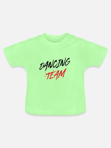 Dancing Team - Baby Bio-T-Shirt mit Rundhals - Mintgrün