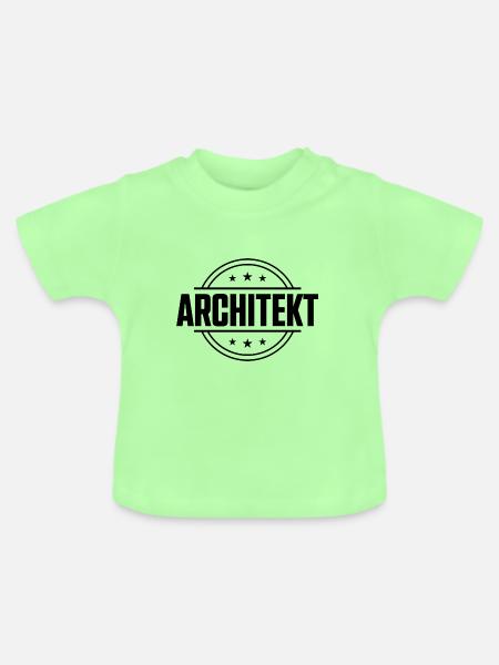 Architekt Beruf - Baby Bio-T-Shirt mit Rundhals - Mintgrün