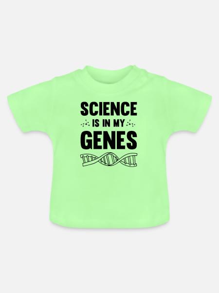 gene wissenschaft - Baby Bio-T-Shirt mit Rundhals - Mintgrün