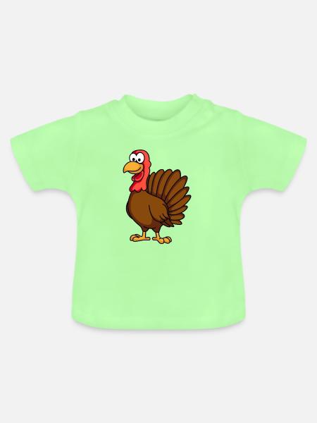 Truthan Comic Tier - Baby Bio-T-Shirt mit Rundhals - Mintgrün