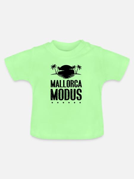 Mallorca Modus - Baby Bio-T-Shirt mit Rundhals - Mintgrün