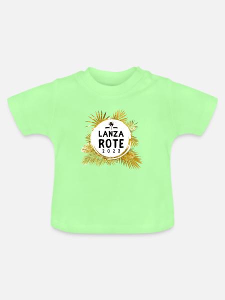 Lanzarote 2023 Bunt - Baby Bio-T-Shirt mit Rundhals - Mintgrün