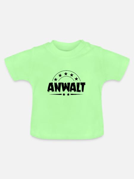 Anwalt Beruf - Baby Bio-T-Shirt mit Rundhals - Mintgrün